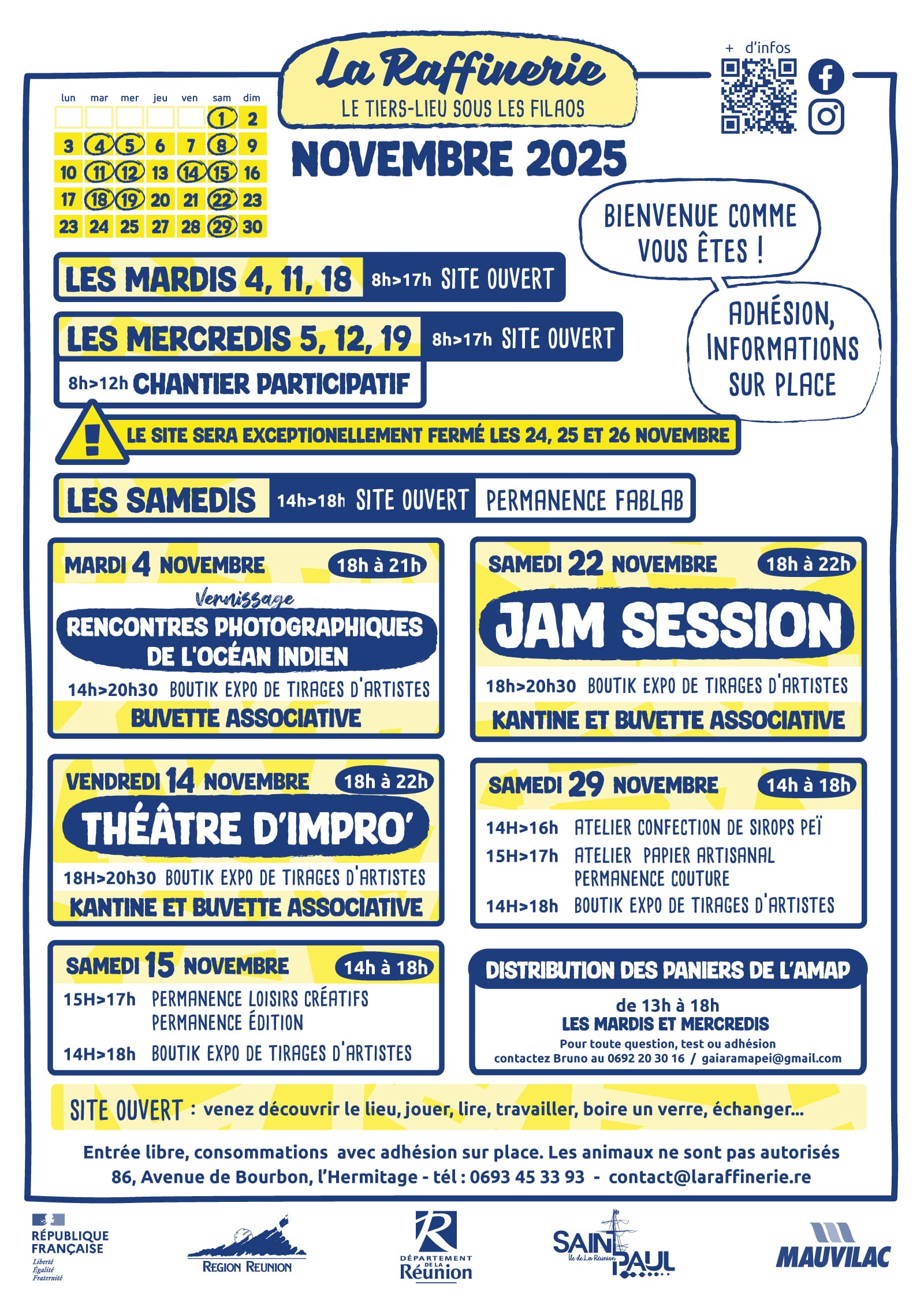 Novembre à La Raffinerie