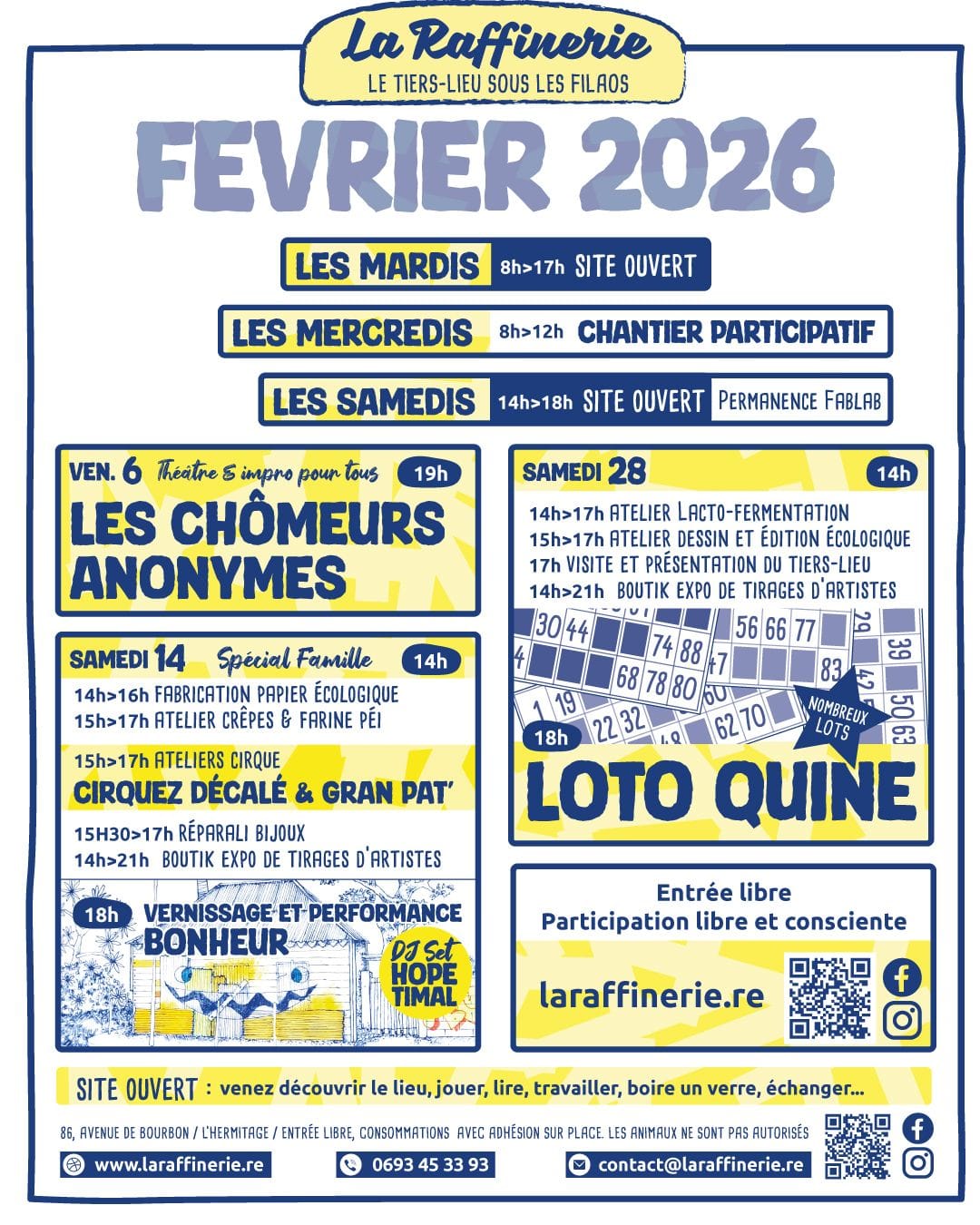 Février à La Raffinerie