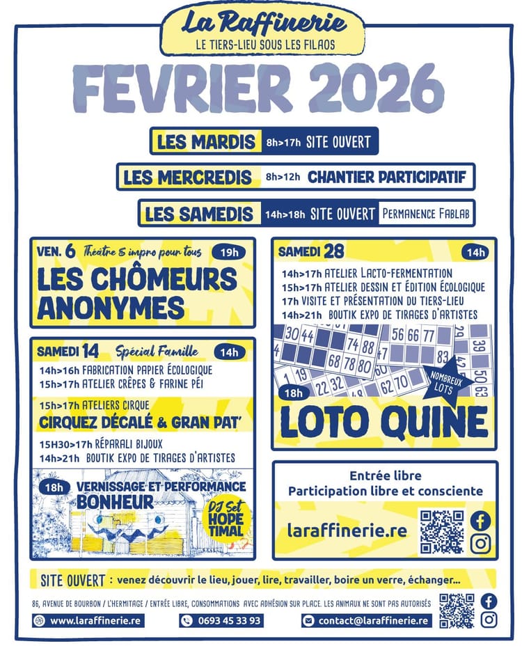Février à La Raffinerie